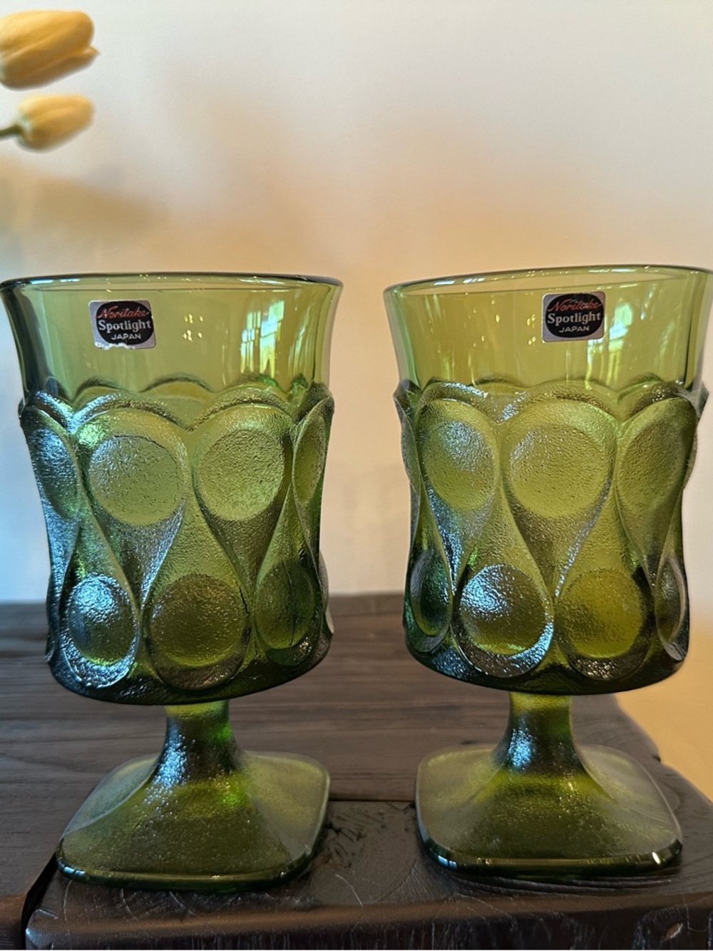 Pair of Noritake Goblets